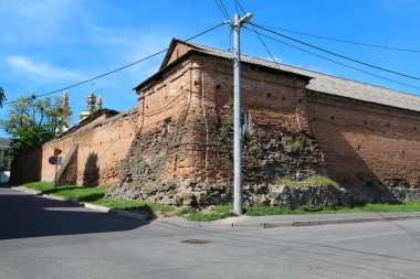 Vinnytsia Mury eski duvarları 1610-1617, olan tarihi ve mimari kompleks savunması ve tapınak yapıları, 17. yy da Vinnytsia city, Ukrayna