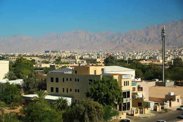 Veduta Della Città Aqaba Nel Regno Hascemita Jorda — Foto Stock