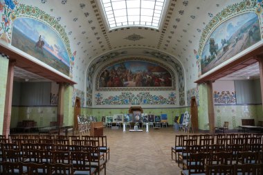 Ukrayna, Poltava, 19 Haziran 2017: Yerel Tarih Müzesi