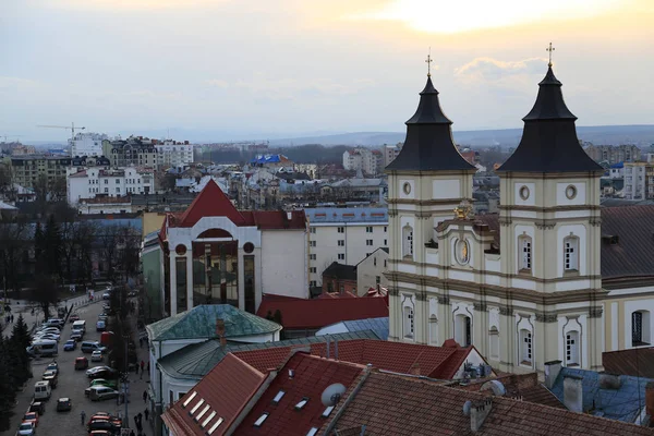 Ουκρανία Ivano Frankivsk Φεβρουαρίου 2017 Άποψη Για Την Ελληνική Καθολικός — Φωτογραφία Αρχείου