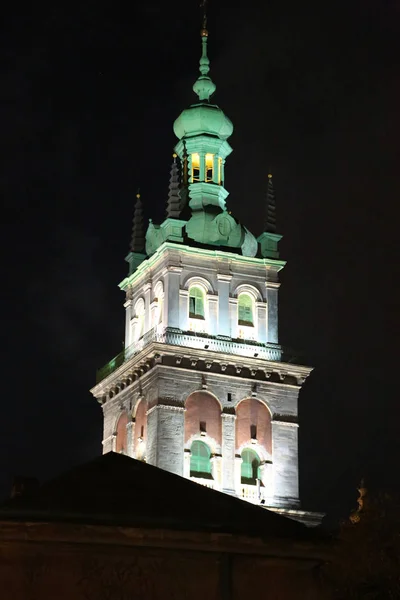 Dormition Eller Antagande Kyrka Gamla Stan Lviv Västra Ukraina Kyrkan — Stockfoto