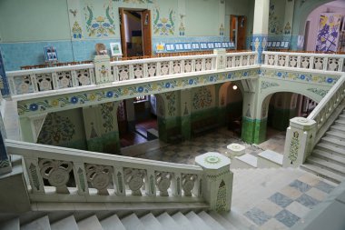 Ukrayna, Poltava, 19 Haziran 2017: Poltava, Ukrayna yerel Tarih Müzesi. Poltava bölge, biri en eski ve en zengin müzelerden Ukrayna çalışmalar