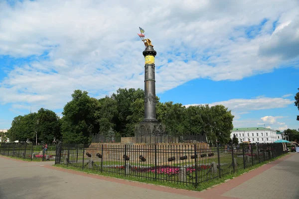 Ukraine Poltava June 2017 People Monument Glory Monument Honor 100Th — Stock Photo, Image