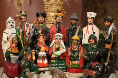 Ukrayna, Ivano-Frankivsk, 23 Şubat 2017: Ivano-Frankivsk City, Batı Ukrayna Kutsal Bakire Meryem Kilisesi içinde sanat müzesinde sergilemek