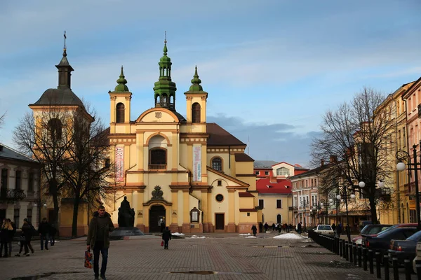 Ukraine Ivano Frankivsk February 2017 People Church Blessed Virgin Mary — Stock Photo, Image