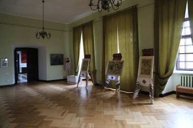 Ukrayna, Zbarazh, 25 Mart 2017: 1631 Zbarazh kaleye odası, Polonya-Litvanya Birliği, Galici tarihi bölgesinde bulunan zamanlarında inşa bir müstahkem savunma kale