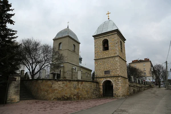 Kostel Svatého Kříže Ternopil Město Západní Ukrajině Nachází Břehu Řeky — Stock fotografie