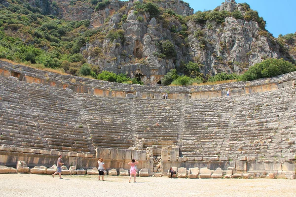 Antico Anfiteatro Greco Romano Myra Vecchio Nome Demre Turchia Myra — Foto Stock