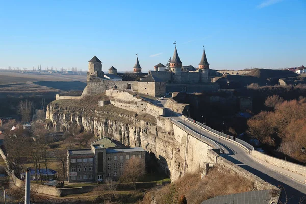 Alte Burg Fluss Smotrych Ist Eine Ehemalige Ruthenisch Litauische Burg — Stockfoto