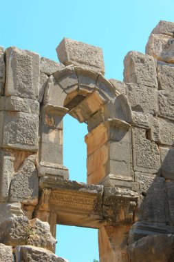 Myra, eski adı - Demre, Türkiye antik Yunan-Roma amfi taşlar. Myra - Antik kent Likya'nın nerede küçük kasaba Kale, Demre bugün günümüze Antalya ili Türkiye'nin yer alır