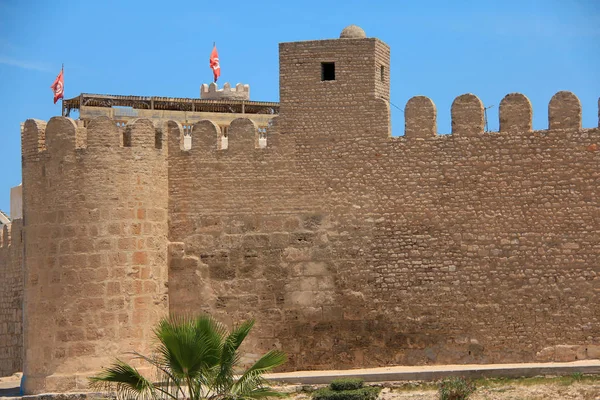 突尼斯索塞的梅迪纳城墙 梅迪纳今天的房子索塞考古博物馆 — 图库照片
