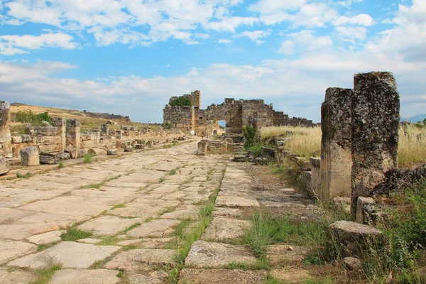 Αρχαία Πόλη Της Ιεράπολης Στην Τουρκία — Φωτογραφία Αρχείου