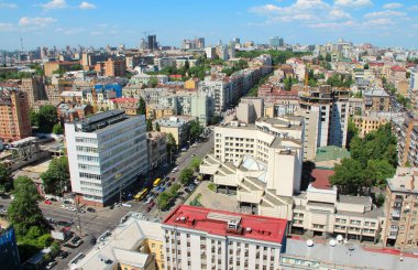 Kiev, Ukrayna, 31 Mayıs 2011: Kiev Panorama city, Ukrayna