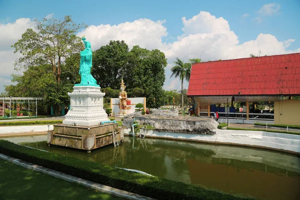 Tajlandia Pattaya Kwietnia 2014 Statua Wolności Jak Modele Świat Atrakcje — Zdjęcie stockowe