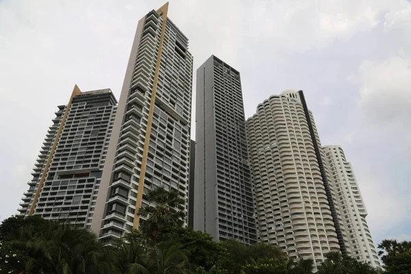 Edifícios Costa Golfo Sião Pattaya Tailândia — Fotografia de Stock