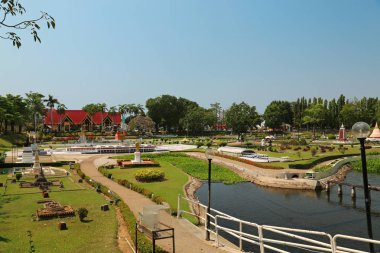 Tayland, pattaya, 7 Nisan 2014: insanlar mini siam Park Pattaya, Tayland