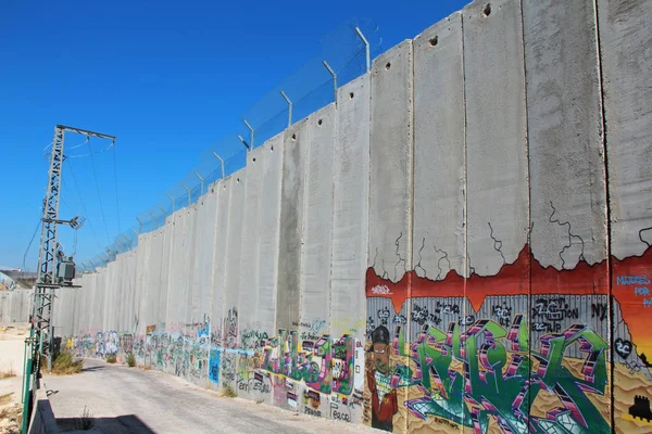 Estado Palestina Bethlehem Setembro 2010 Muro Segurança Belém Israel Paredes — Fotografia de Stock