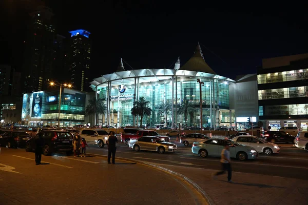 Katar Dauhá Března 2018 Silniční Dopravy Poblíž City Centre Mall — Stock fotografie