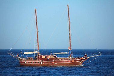 Mısır, Kızıldeniz, 19 Eylül 2010: Mısır'daki Red Sea'deki/daki iki direkli yat