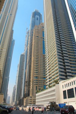 Birleşik Arap Emirlikleri, Dubai, 20 Ekim 2011: Dubai Marina gökdelenler, Birleşik Arap Emirlikleri, İran Körfezi, Arap Yarımadası'nda, Orta Doğu