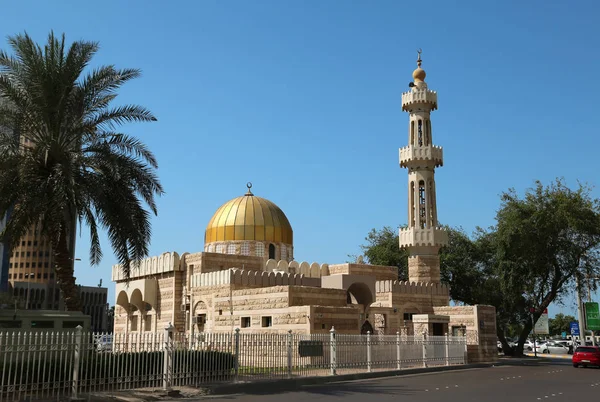 Uae Abu Dhabi February 2016 Mosque Sheikh Rashid Bin Saeed — Stock Photo, Image