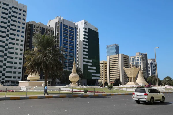 Emirados Árabes Unidos Abu Dhabi Fevereiro 2016 Parque Patrimonial Longo — Fotografia de Stock