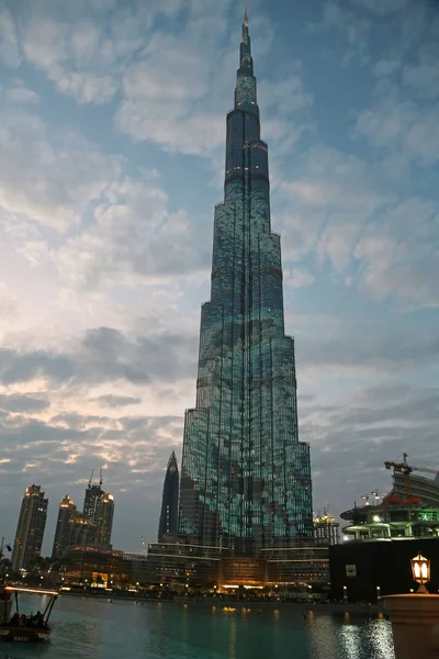 Dubai Zjednoczone Emiraty Arabskie Stycznia 2016 Wieżowiec Burdż Chalifa Megatall — Zdjęcie stockowe