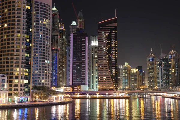Egyesült Arab Emírségek Dubai 2016 Február Este Egyesült Arab Emírségek — Stock Fotó