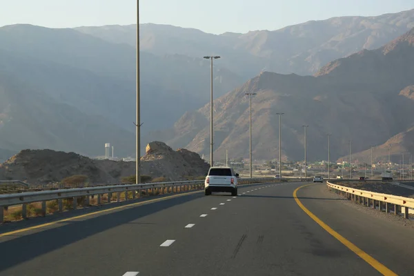 Tráfico Por Carretera Emiratos Árabes Unidos Golfo Pérsico Península Arábiga — Foto de Stock