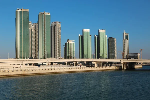 Edifícios Ilha Reem Abu Dhabi Capital Segunda Cidade Mais Populosa — Fotografia de Stock