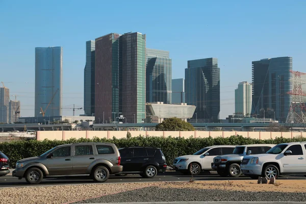 Emiratos Árabes Unidos Abu Dhabi Febrero 2016 Tráfico Por Carretera — Foto de Stock