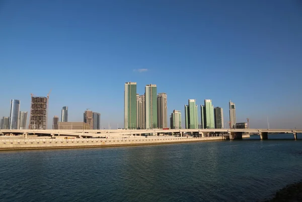 Başkenti Kalabalık Şehirde Birleşik Arap Emirlikleri Dubai Abu Dhabi Emirliği — Stok fotoğraf