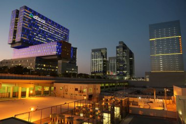 BAE, Abu Dhabi, 4 Şubat 2016: Cleveland klinikte Abu Dhabi, Al Maryah Island, Birleşik Arap Emirlikleri. MURATLI - sermaye ve Birleşik Arap Emirlikleri, Dubai sonra ikinci en kalabalık şehir