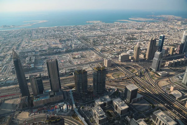 Emirados Árabes Unidos Dubai Janeiro 2016 Vista Sobre Centro Dubai — Fotografia de Stock