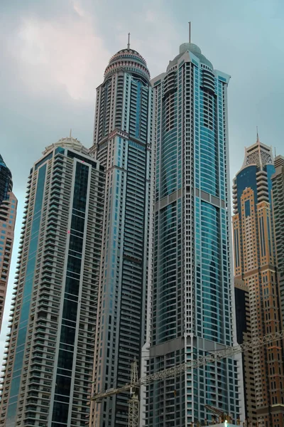 Épületek, Dubai Marina, Egyesült Arab Emírségek — Stock Fotó