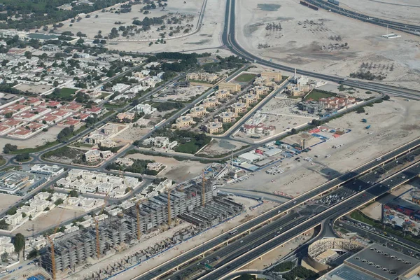 Vista sobre Dubai centro da cidade, Emirados Árabes Unidos — Fotografia de Stock
