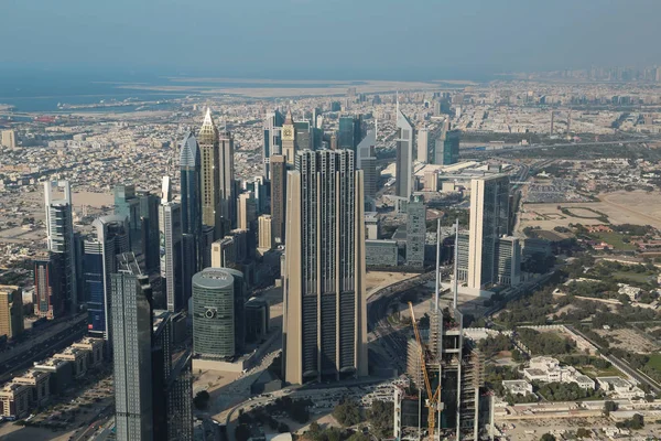 Vista sobre Dubai centro da cidade, Emirados Árabes Unidos — Fotografia de Stock