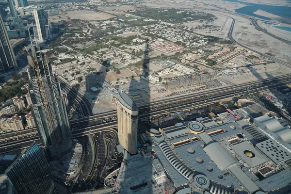 Vista sobre Dubai centro da cidade, Emirados Árabes Unidos — Fotografia de Stock