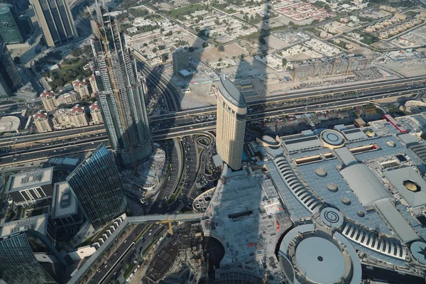 Vista sobre Dubai centro da cidade, Emirados Árabes Unidos — Fotografia de Stock