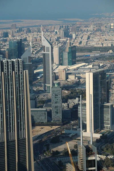 Vista sobre Dubai centro da cidade, Emirados Árabes Unidos — Fotografia de Stock