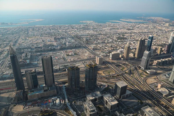 Vista sobre Dubai centro da cidade, Emirados Árabes Unidos — Fotografia de Stock