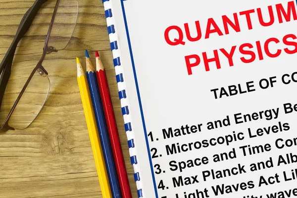 Quantum Physics Definition Concept Complete Index Lecture Quantum Physics — Stock Photo, Image