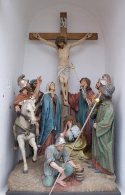 Calvary, İsa Çarmıhta, kilise Aziz Matthew Stitar, Hırvatistan için ölür