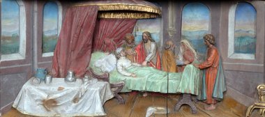 Peter'ın karısı mihrabını Stitar, Hırvatistan aziz Matthew kilise annesi şifa