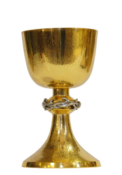 Golden sacred chalice, church of Saint Matthew in Stitar, Croatia