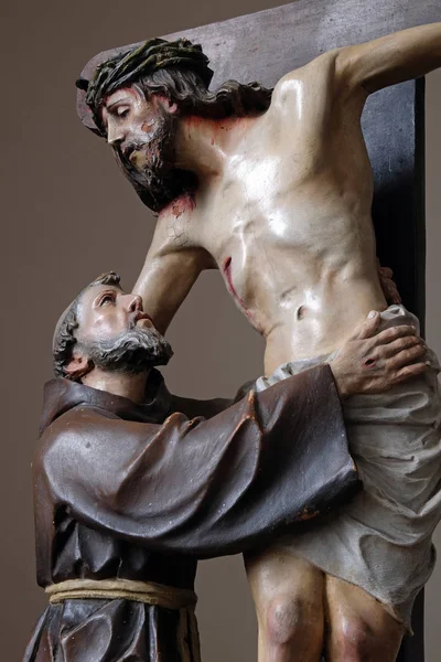 Francis Verwijderd Jezus Het Kruis Kerk Van Saint Matthew Stitar — Stockfoto