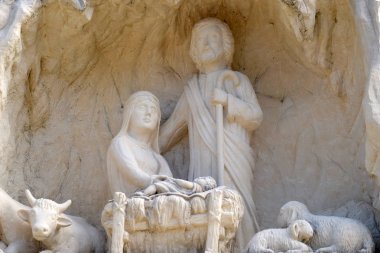 Doğum sahnesi, Doğum İsa Mesih'in, Mary'nin yol Klenovnik, Hırvatistan 