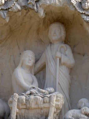 Doğum sahnesi, Doğum İsa Mesih'in, Mary'nin yol Klenovnik, Hırvatistan 