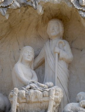 Doğum sahnesi, Doğum İsa Mesih'in, Mary'nin yol Klenovnik, Hırvatistan 