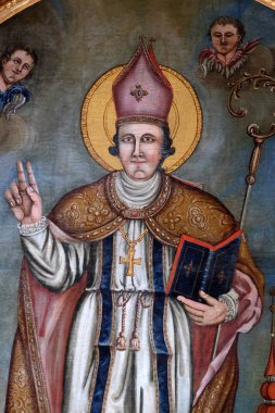 Saint Wolfgang, mihrabını kilise St. Wolfgang Vukovoj, Hırvatistan 